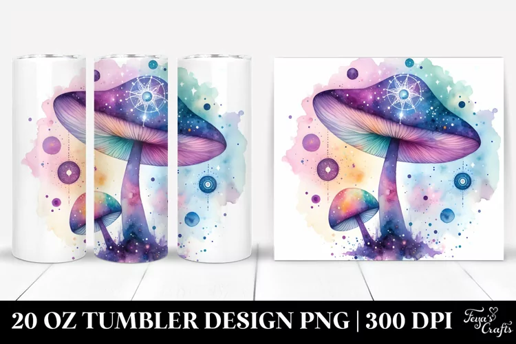 Magical Celestial Mushroom | 20 Oz Tumbler