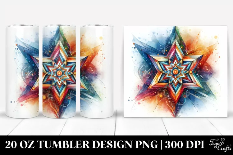 Vibrant Star Abstract | 20 Oz Tumbler