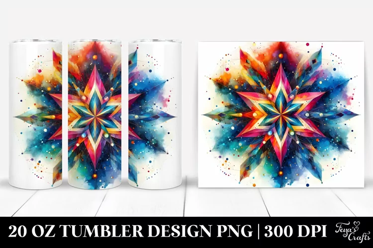 Vibrant Star Abstract | 20 Oz Tumbler
