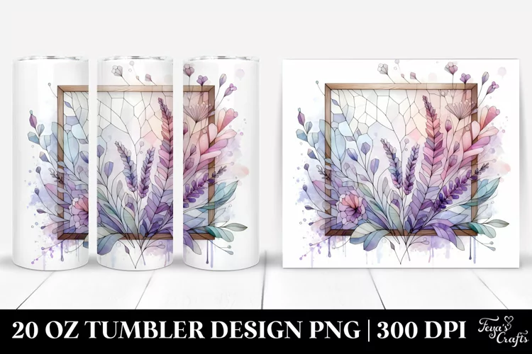 Abstract Pastel Wooden Small Stained Lavender 20 Oz Tumbler