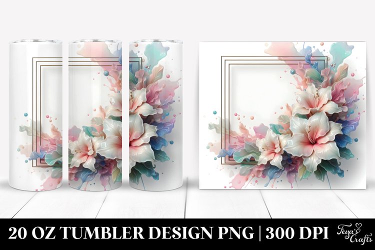Glossy Azalea 20 Oz Tumbler example image 1