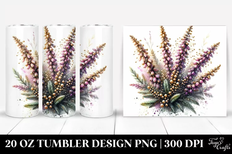 Detailed Heather with Golden Insertions | 20 Oz Tumbler