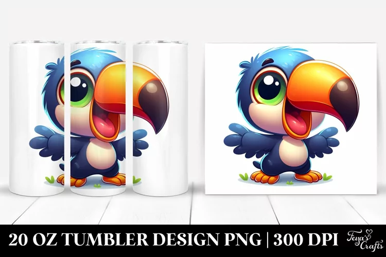 Colorful Crazy Baby Toucan | 20 Oz Tumbler