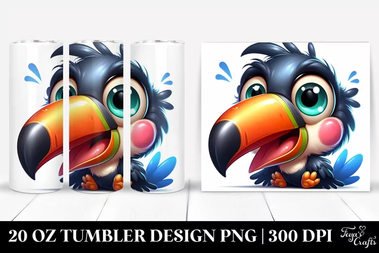 Colorful Crazy Baby Toucan | 20 Oz Tumbler