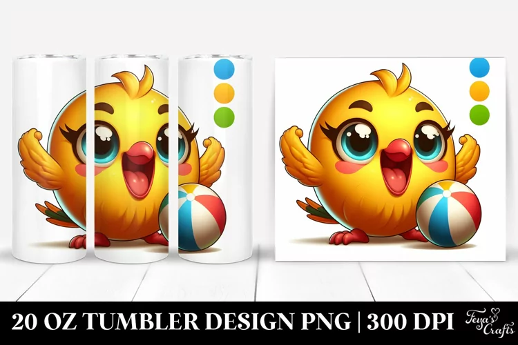 Colorful Crazy Baby Canary | 20 Oz Tumbler