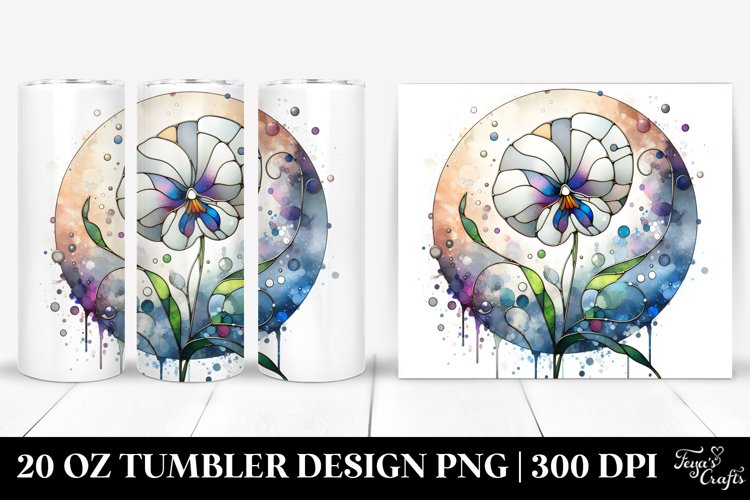 Stained Sweet Pea | 20 Oz Tumbler example image 1