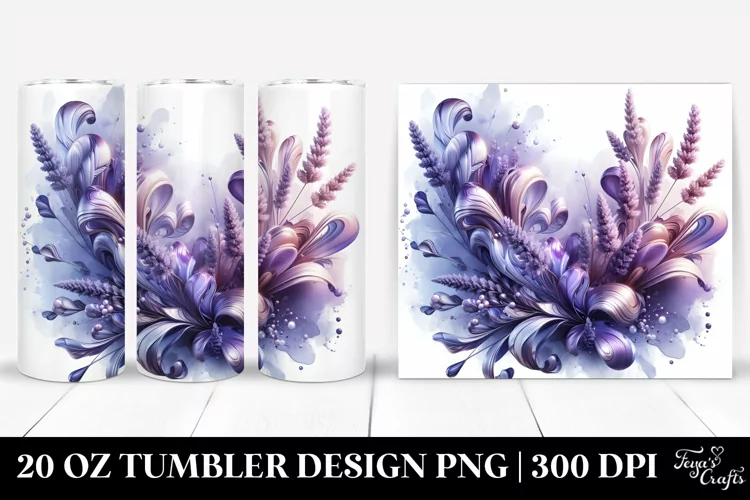 Abstract Shiny Lavender | 20 Oz Tumbler