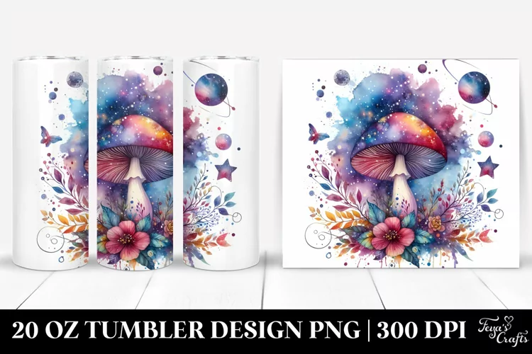 Colorful Magical Mushroom | 20 Oz Tumbler