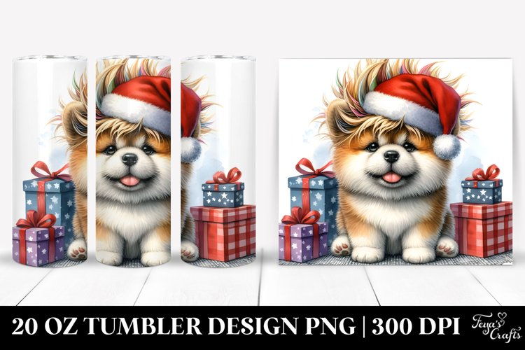 Exciting Akita 20 Oz Tumbler example image 1