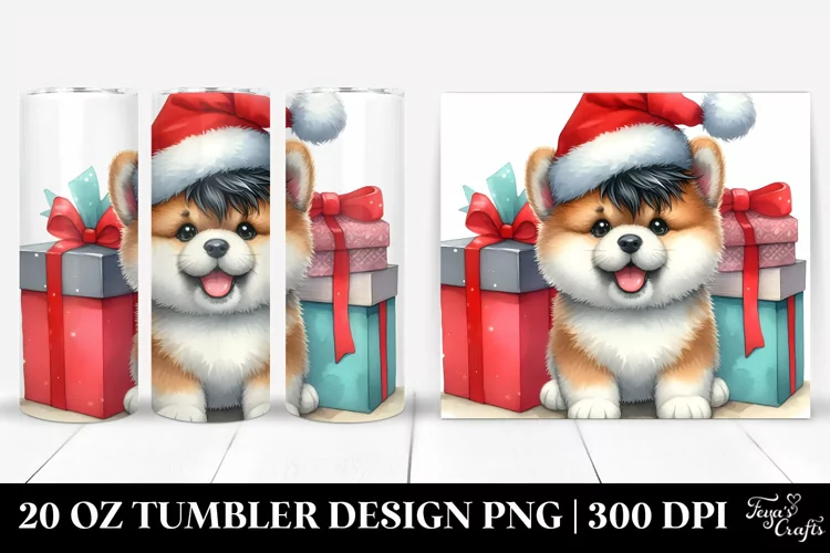 Joyful Akita 20 Oz Tumbler