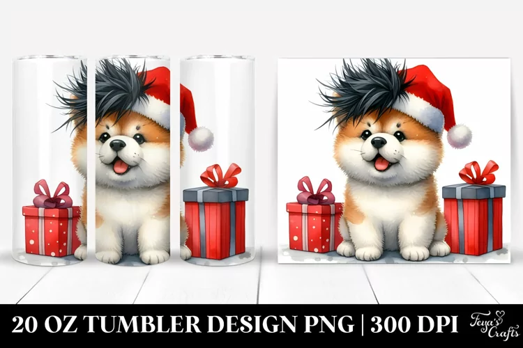 Vibrant Akita 20 Oz Tumbler