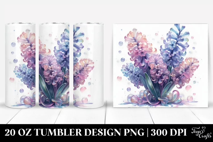 Shiny Hyacinth 20 Oz Tumbler