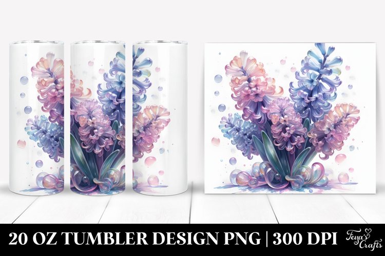 Shiny Hyacinth 20 Oz Tumbler example image 1