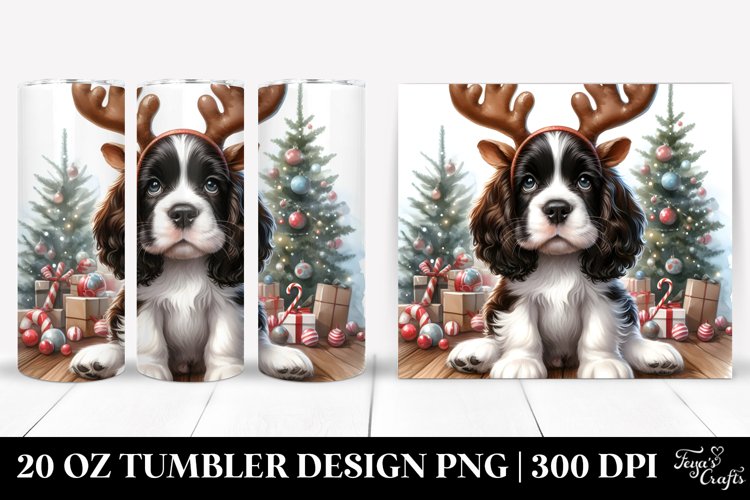 Vibrant English Springer Spaniel 20 Oz Tumbler example image 1