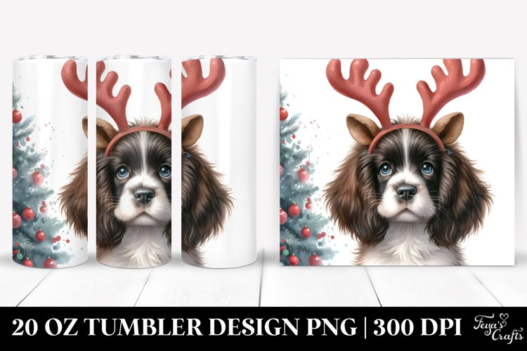 Joyful English Springer Spaniel 20 Oz Tumbler example image 1