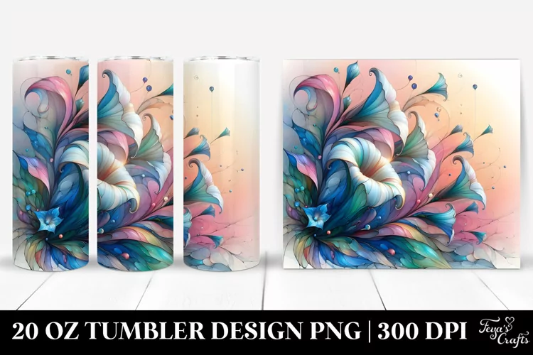Shiny Morning Glory 20 Oz Tumbler