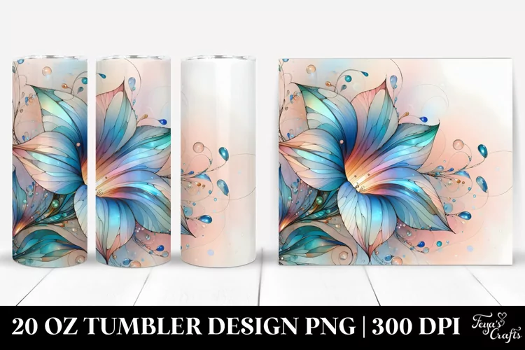 Shiny Morning Glory 20 Oz Tumbler