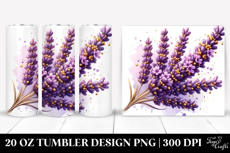 Shiny Golden Lavender | 20 Oz Tumbler example image 1
