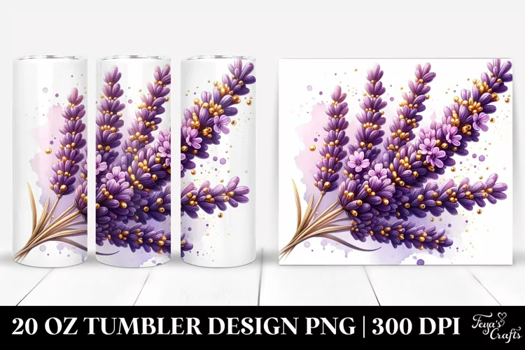 Shiny Golden Lavender | 20 Oz Tumbler