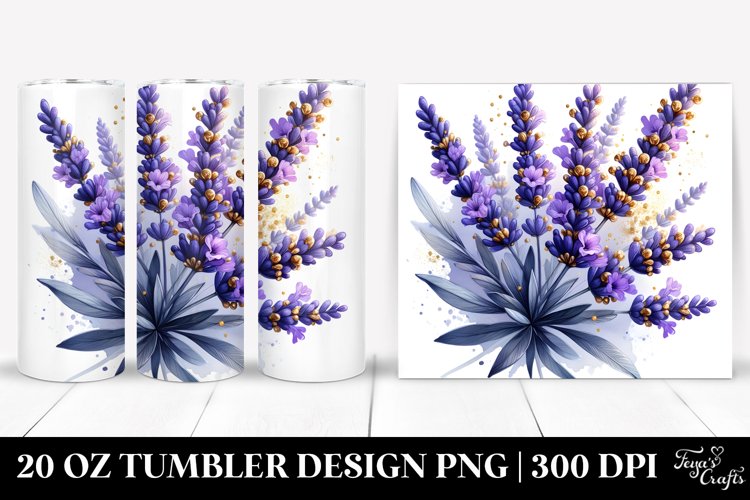 Shiny Golden Lavender | 20 Oz Tumbler example image 1