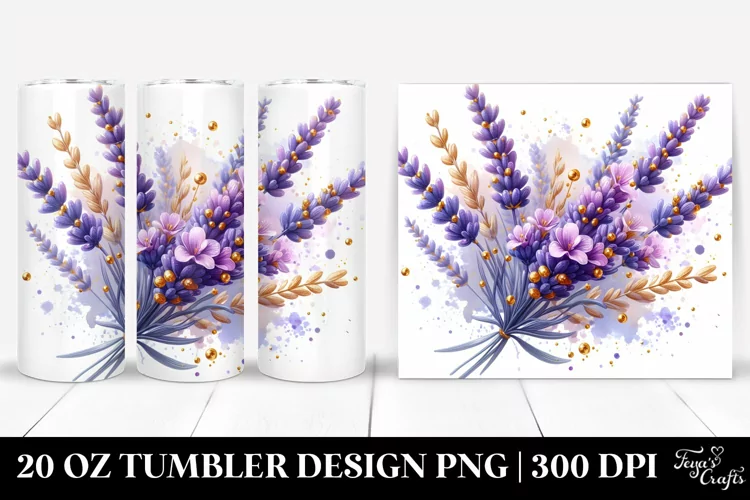 Shiny Golden Lavender | 20 Oz Tumbler