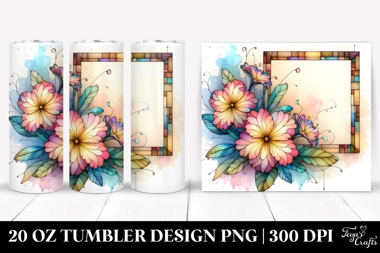 Stained Primrose 20 Oz Tumbler example image 1