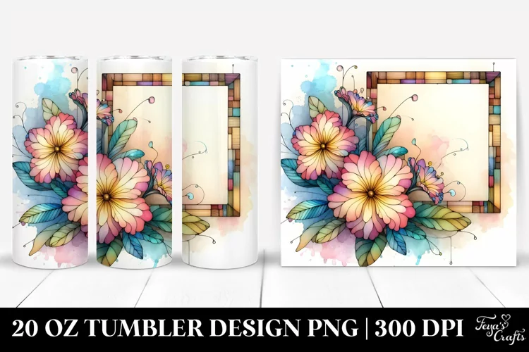 Stained Primrose 20 Oz Tumbler