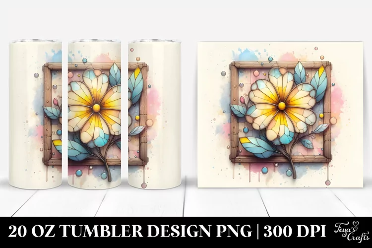 Stained Primrose 20 Oz Tumbler