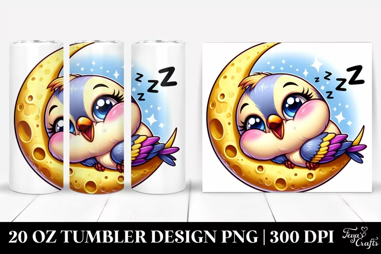 Colorful Cartoon Baby Goldfinch | 20 Oz Tumbler