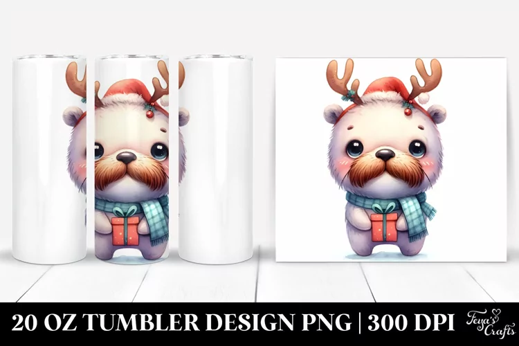 Baby Walrus with Cool Haircut 20 Oz Tumbler