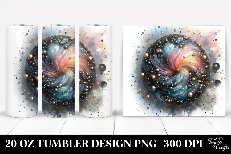 Abstract Glossy Cosmos | 20 Oz Tumbler