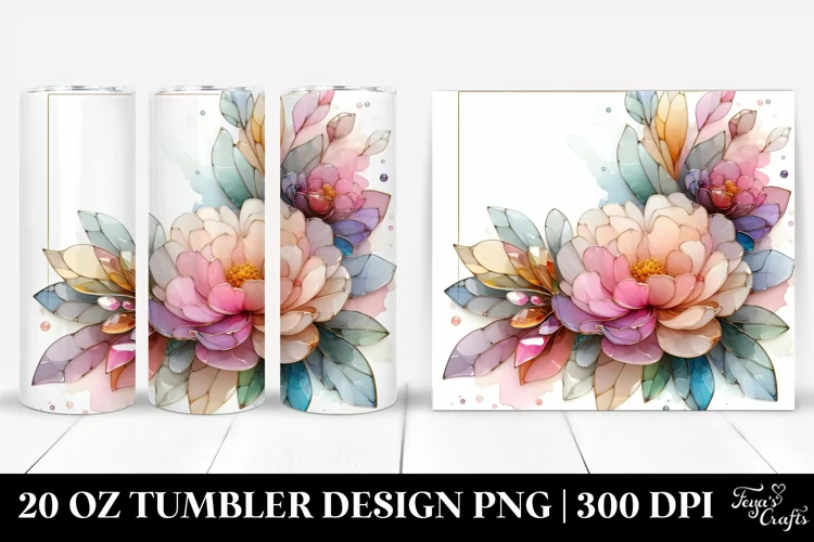 Shiny Peonies 20 Oz Tumbler
