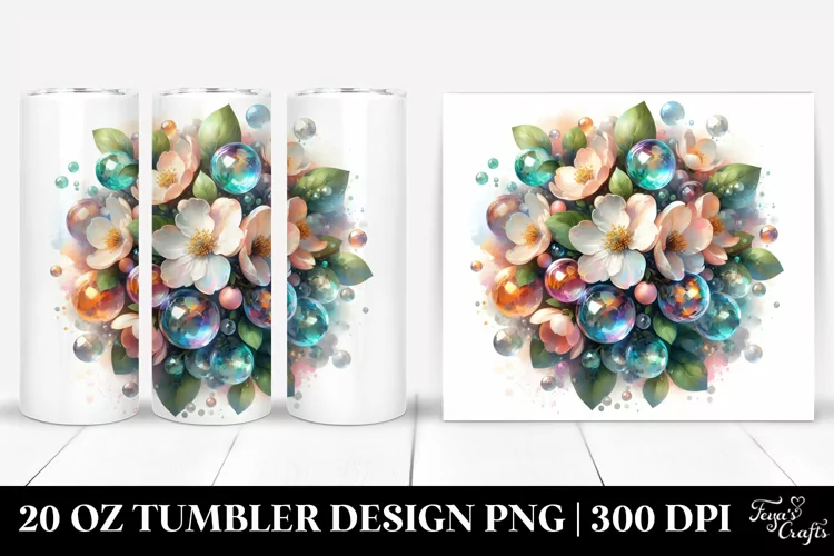 Abstract Shiny Jasmine | 20 Oz Tumbler