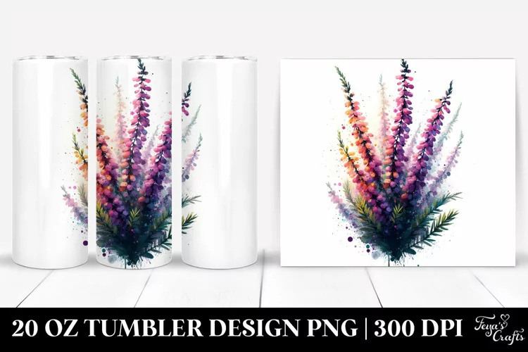 Watercolor Heather Splash | 20 Oz Tumbler