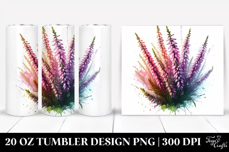 Watercolor Heather Splash | 20 Oz Tumbler