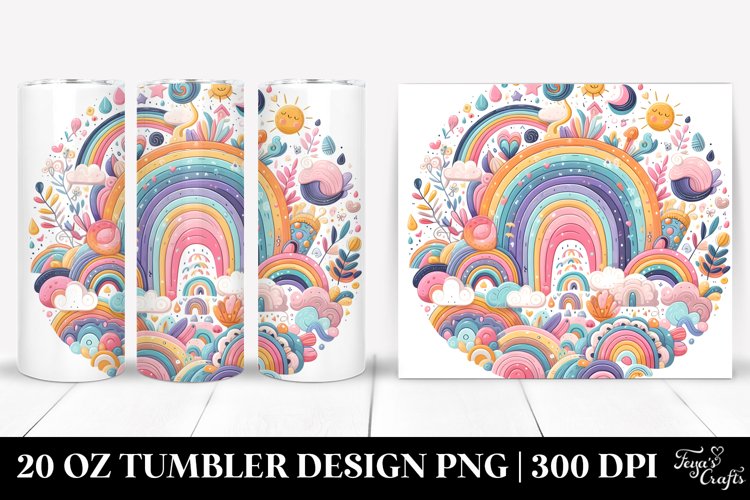 Colorful Pastel Ranbow | 20 Oz Tumbler