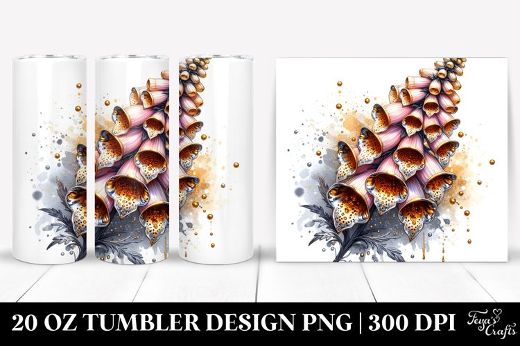 Shiny Golden Foxglove | 20 Oz Tumbler example image 1