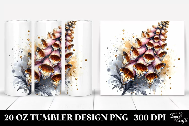 Shiny Golden Foxglove | 20 Oz Tumbler