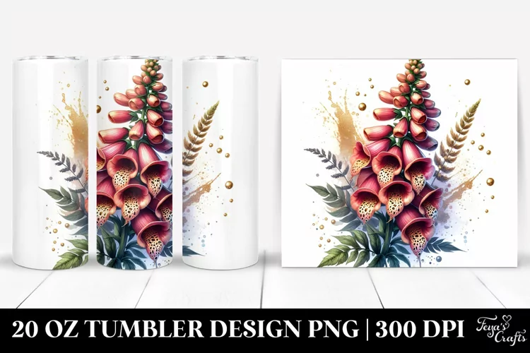 Shiny Golden Foxglove | 20 Oz Tumbler