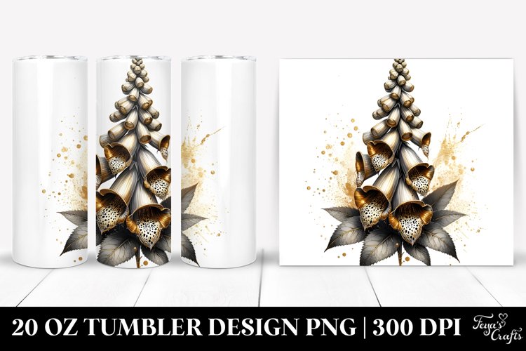 Shiny Golden Foxglove | 20 Oz Tumbler example image 1