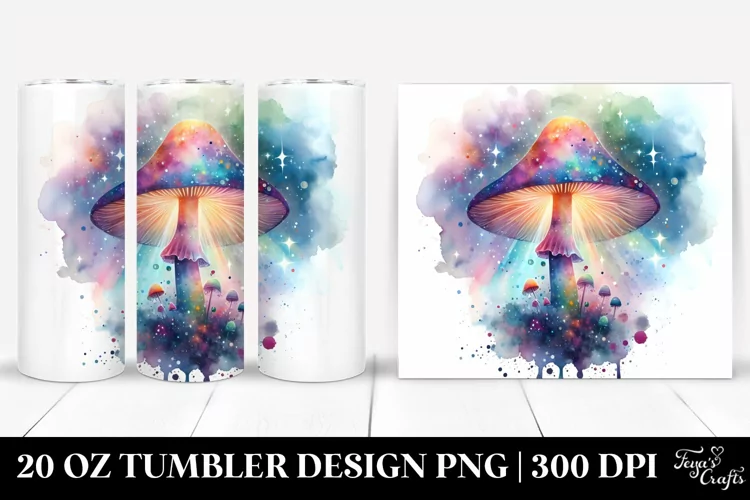 Colorful Magical Mushroom | 20 Oz Tumbler
