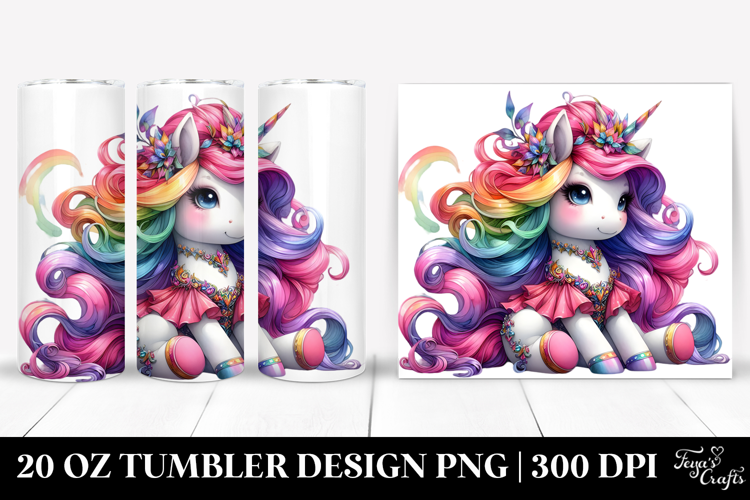 Cute Unicorn, 20 Oz Tumbler