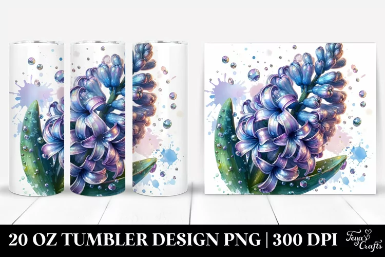 Shiny Hyacinth Metallic Tumbler