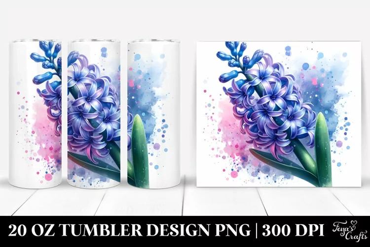 Shiny Hyacinth Metallic Tumbler