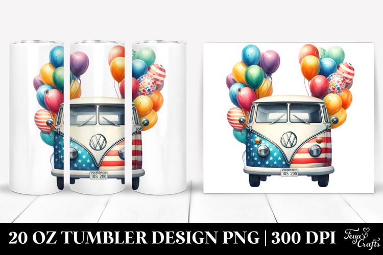 Vintage Van, 20 Oz Tumbler