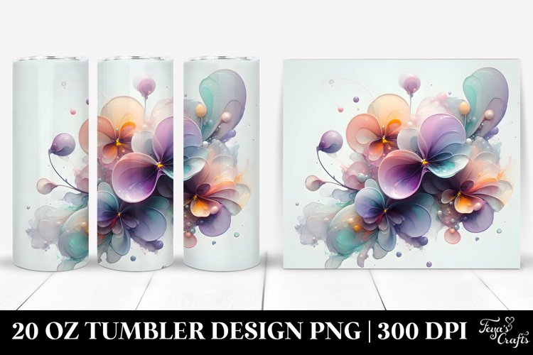 Pastel Watercolor Flower Png Image 13