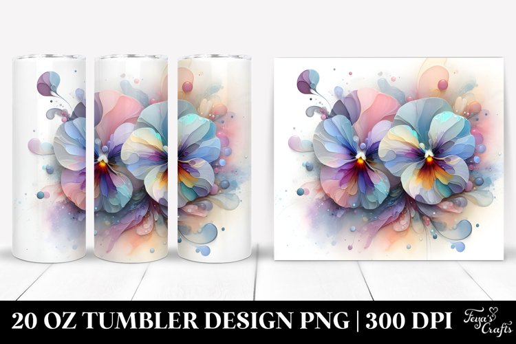 Pastel Watercolor Flower Png Image 12