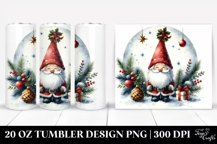 Christmas Gnome Vintage 20 Oz Tumbler