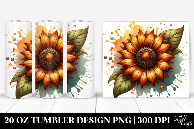 Stained Sunflower | 20 Oz Tumbler