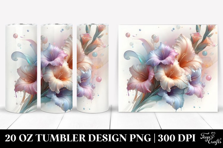 Pastel Watercolor Flower Png Image 8